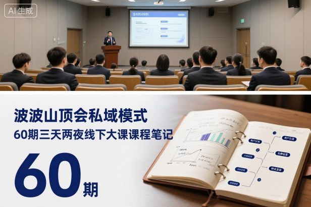 波波山顶会私域模式60期三天两夜线下大课课程笔记(文档)-知芽创业社