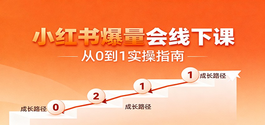 小红书爆量会线下课，聚焦小红书运营全流程，从0到1爆店实操方案-知芽创业社