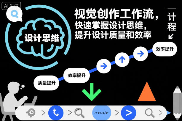 视觉创作工作流，快速掌握设计思维，提升设计质量和效率-知芽创业社