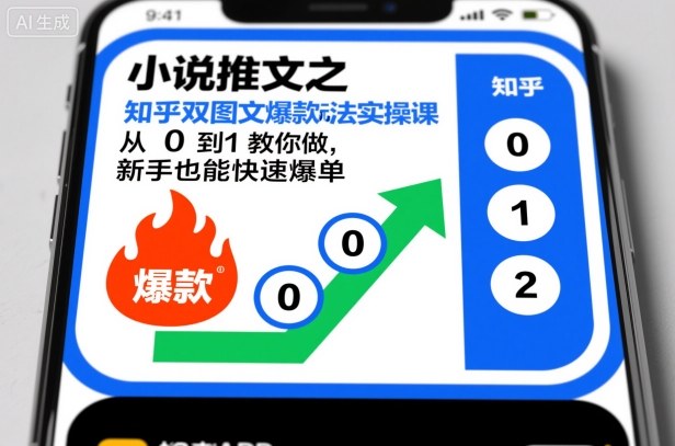 小说推文之知乎双图文爆款玩法实操课，从0到1教你做，新手也能快速爆单-知芽创业社