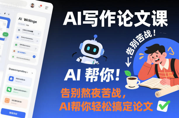 AI写作论文课，告别熬夜苦战，AI帮你轻松搞定论文-知芽创业社