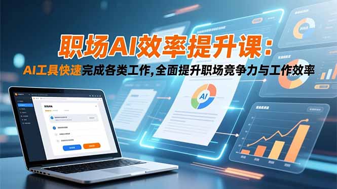 职场AI效率提升课：AI工具快速完成各类工作,全面提升职场竞争力与工作效率-知芽创业社