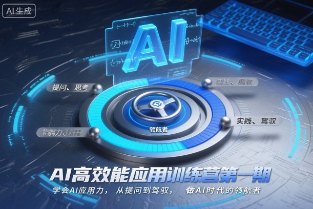 AI高效能应用训练营第一期，学会AI应用力，从提问到驾驭，做AI时代的领航者-知芽创业社