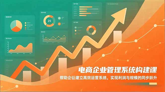 电商企业管理系统构建课：帮助企业建立高效运营系统，实现利润与规模的同步跃升-知芽创业社