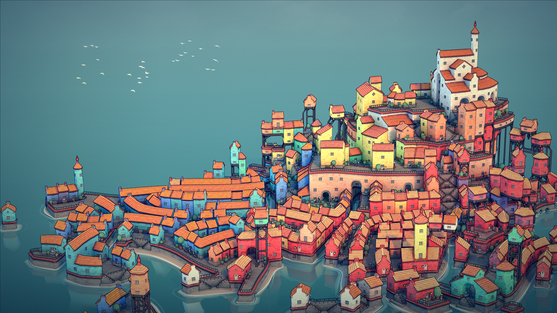 《城镇设计师 Townscaper》Switch中文版NSP下载 – 含1.0.1补丁-知芽创业社