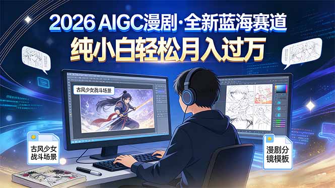 2026年全新蓝海赛道，纯小白轻松月入过万-知芽创业社