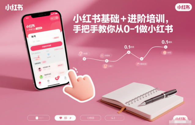 小红书基础+进阶培训，手把手教你从0-1做小红书-知芽创业社