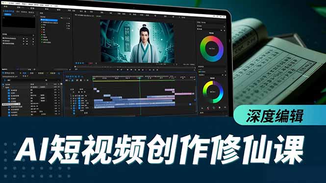 AI短视频创作修仙课，从炼气到金仙、爆款复刻、深度编辑，掌握全栈AI能力-知芽创业社