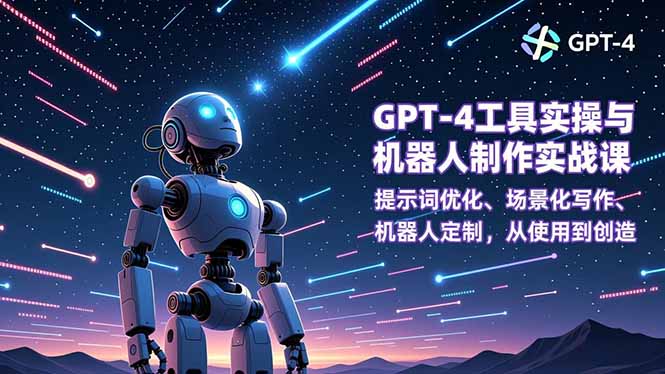 GPT-4工具实操与机器人制作实战课：提示词优化、场景化写作、机器人定制，从使用到创造-知芽创业社