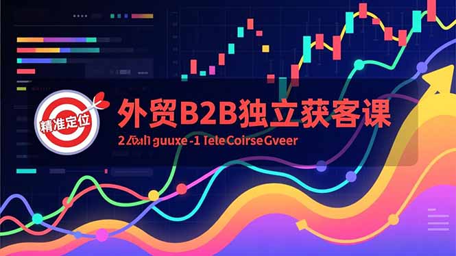 外贸B2B独立获客课，Facebook主页搭建、消息互动广告、精准定位，打造高询盘系统-知芽创业社