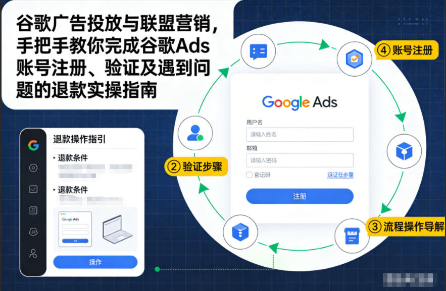 谷歌广告投放与联盟营销，手把手教你完成谷歌Ads账号注册、验证及遇到问题的退款实操指南-知芽创业社
