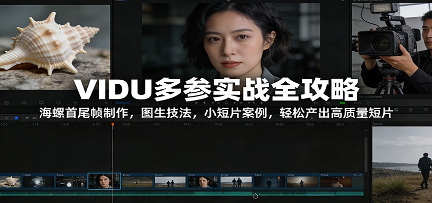 VIDU多参实战全攻略：海螺首尾帧制作，图生技法，小短片案例，轻松产出高质量短片-知芽创业社