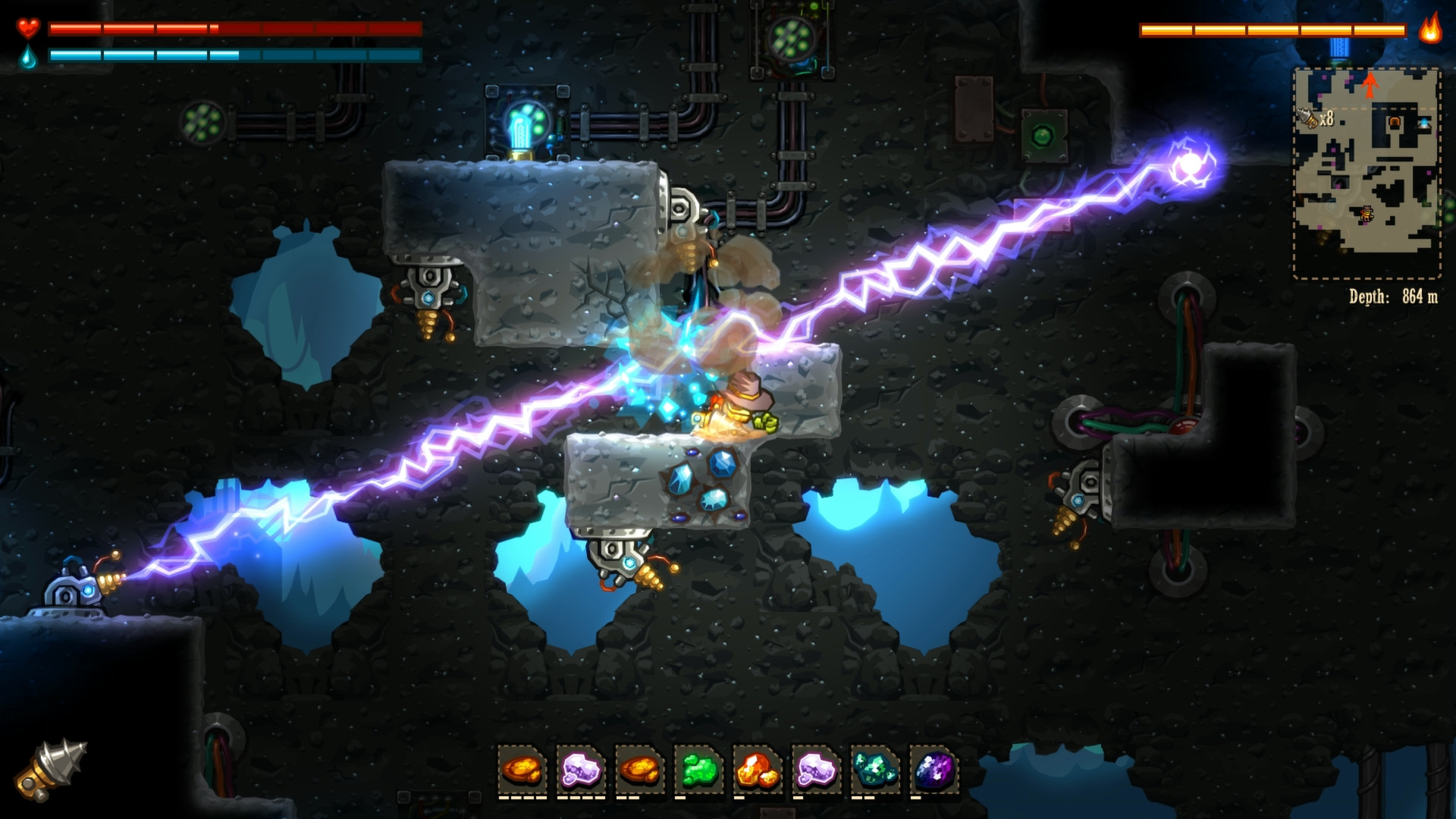 《蒸汽世界：挖掘 SteamWorld Dig》Switch英文版NSP下载 – 含1.12.0补丁-知芽创业社