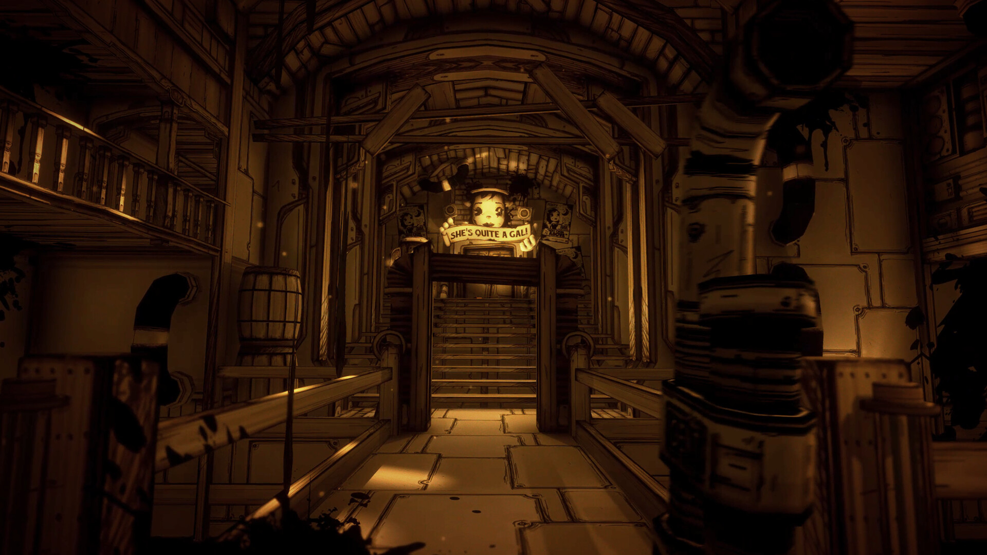 《班迪与墨水机器 Bendy and the Ink Machine》Switch美版中文NSZ下载 – 含2.0.2a补丁-知芽创业社