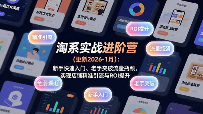 淘系实战进阶营(更新2026-1月-知芽创业社