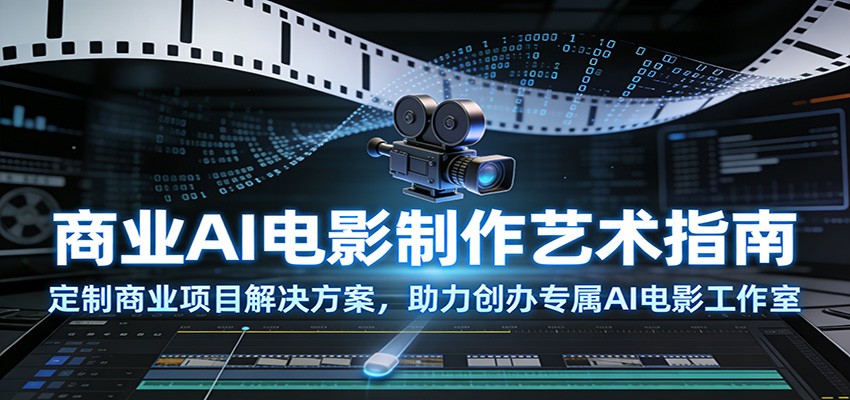 商业AI电影制作艺术指南：定制商业项目解决方案，助力创办专属AI电影工作室-知芽创业社