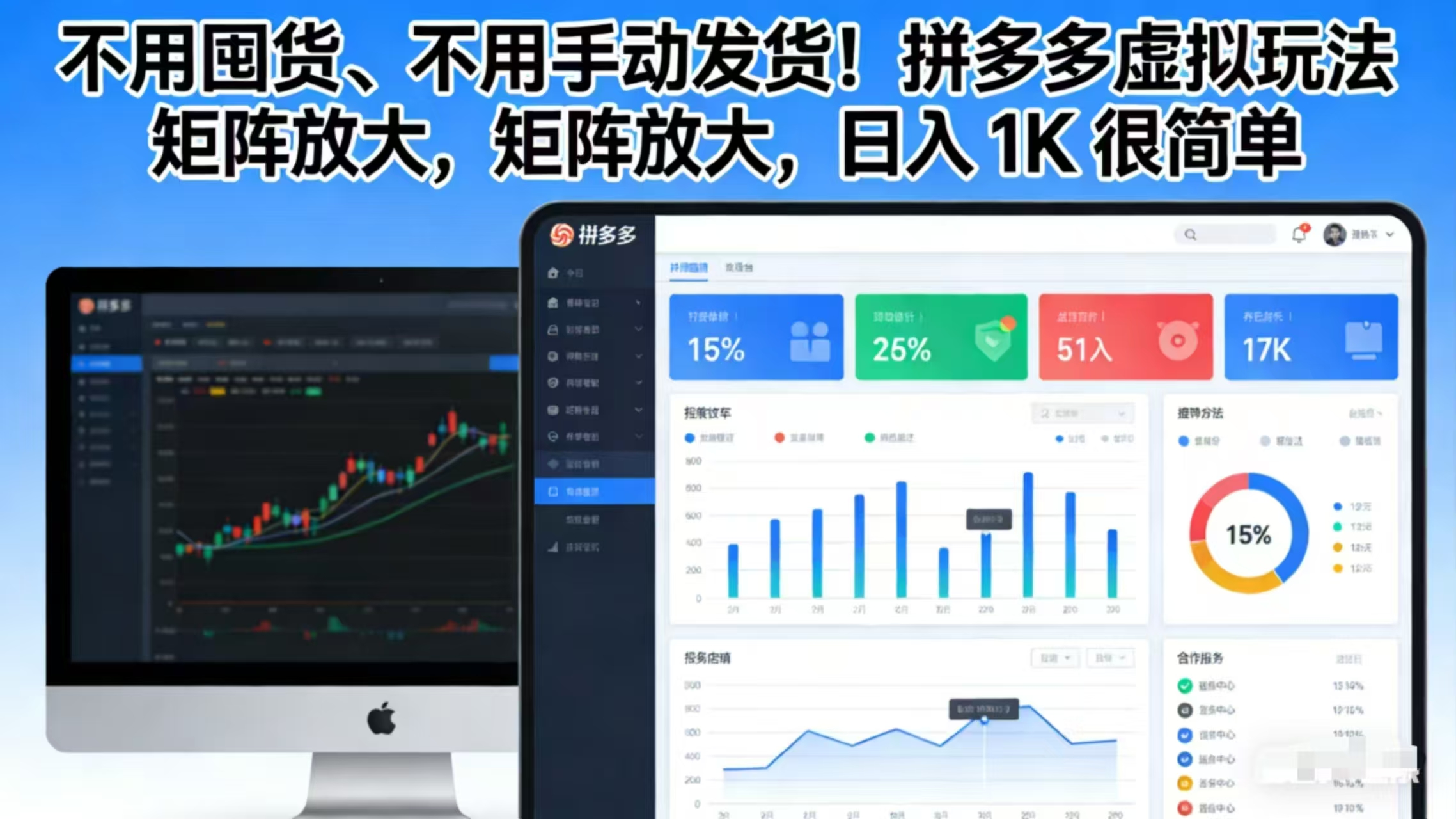 不用囤货、不用手动发货!拼多多虚拟玩法,矩阵放大,日入 1K 很简单-知芽创业社