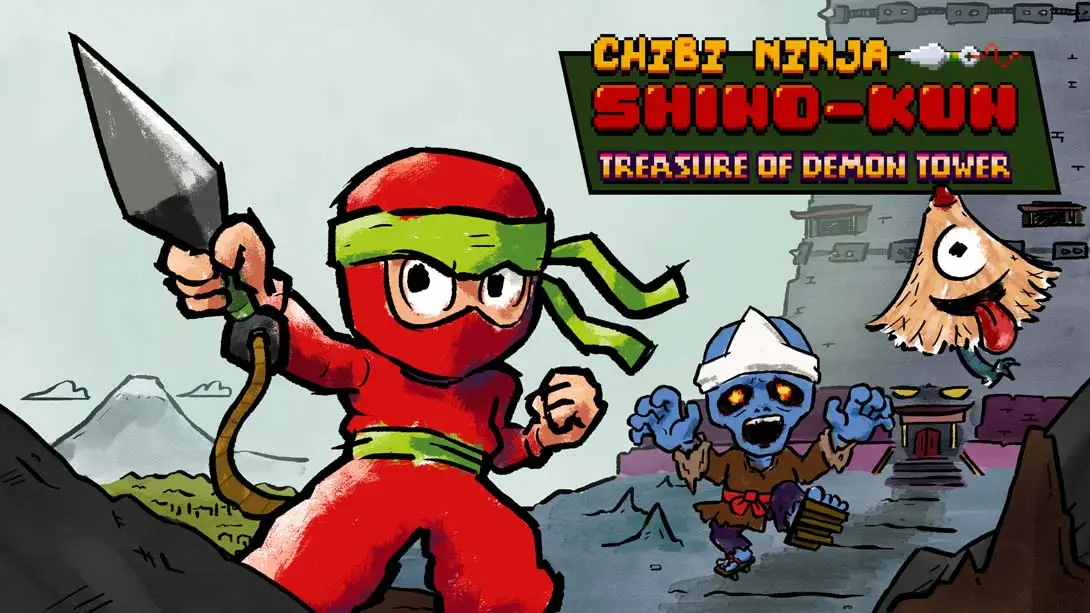 【美版】小忍者志乃君：魔塔宝藏 .Chibi Ninja Shino-kun Treasure of Demon Tower 英语-知芽创业社