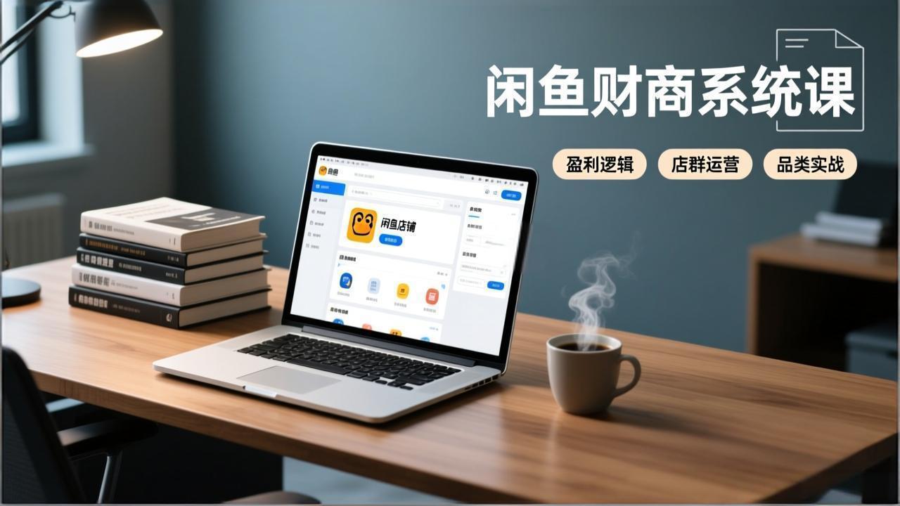 闲鱼财商系统课：从盈利逻辑、店群运营到品类实战，实现稳定月入过万-知芽创业社