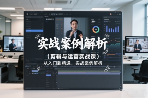 剪辑与运营实战课，从入门到精通，实战案例解析(更新2026)-知芽创业社