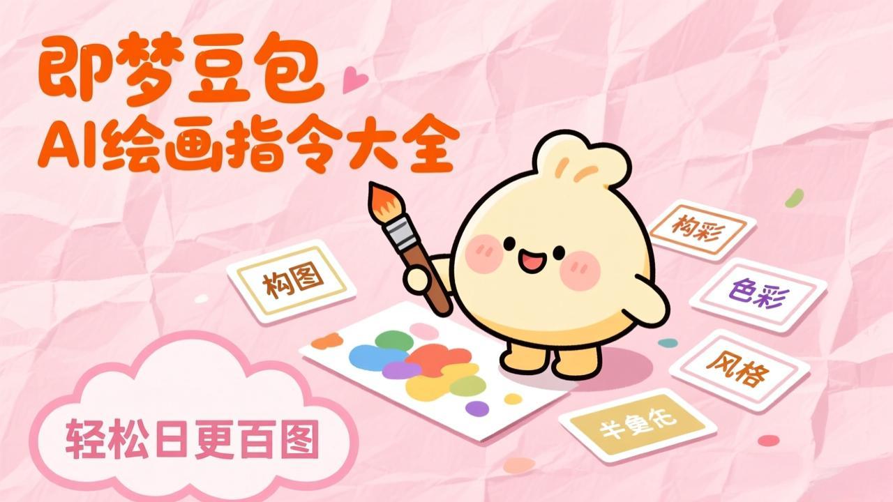 即梦豆包AI绘画指令大全：海量关键词库一键复制，出图效率提升10倍，轻松日更百图-知芽创业社