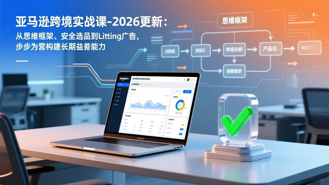 亚马逊跨境实战课-2026更新：从思维框架、安全选品到Listing广告，步步为营构建长期盈利能力-知芽创业社