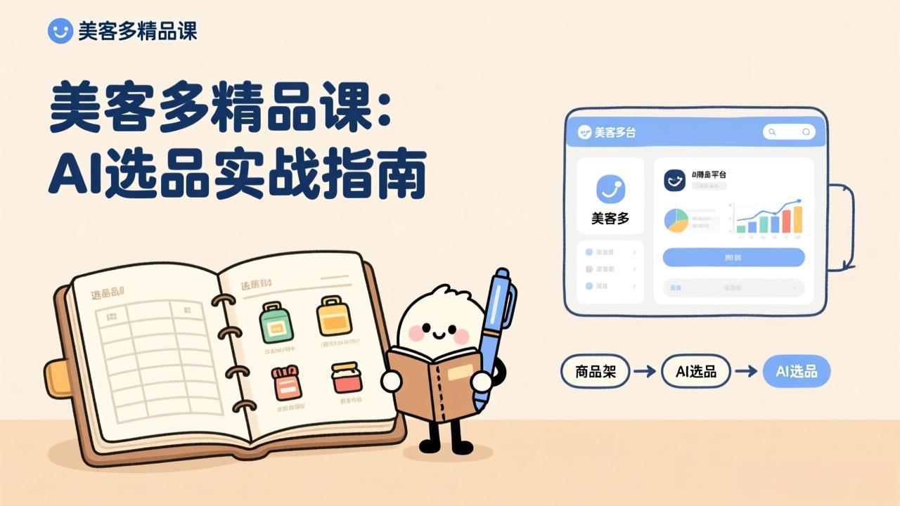 AI+美客多精品课，工具实操、数据选品、AI优化，新手也能快速上手，月入5000+美元-知芽创业社