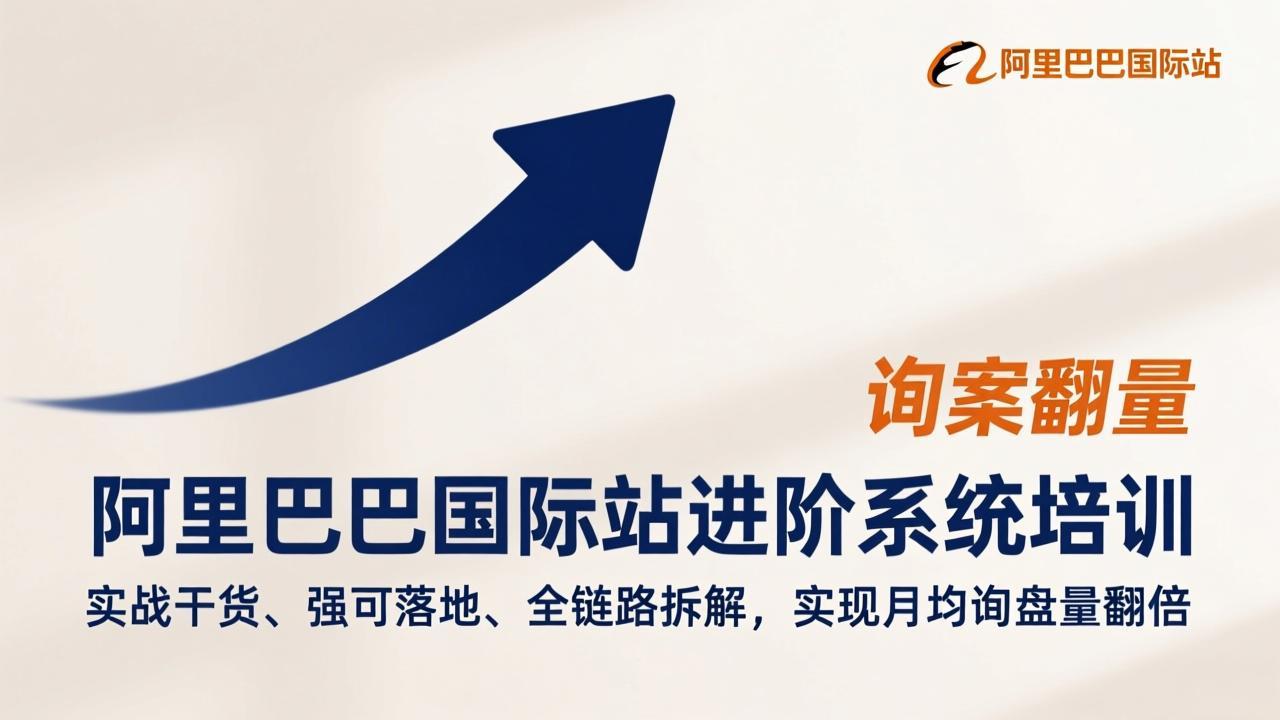 阿里巴巴国际站进阶系统培训，实战干货、强可落地、全链路拆解，实现月均询盘量翻倍-知芽创业社