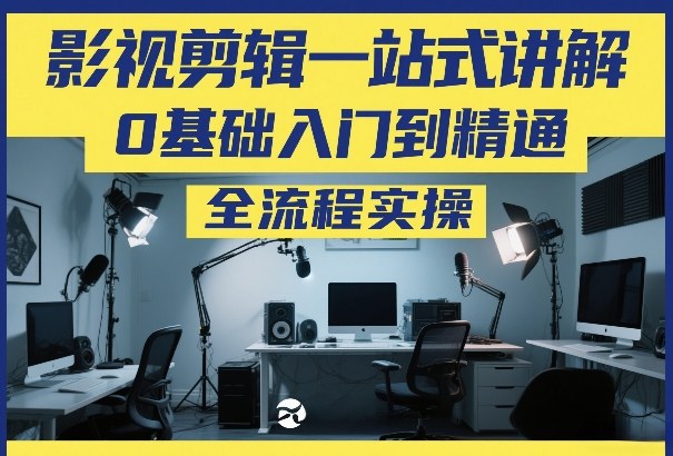 影视剪辑一站式讲解，0基础入门到精通，全流程实操-知芽创业社