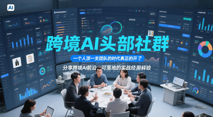 跨境AI头部社群，一个人顶一支团队的时代真正的开始了，分享跨境AI前沿，可落地的实战经验(更新)-知芽创业社