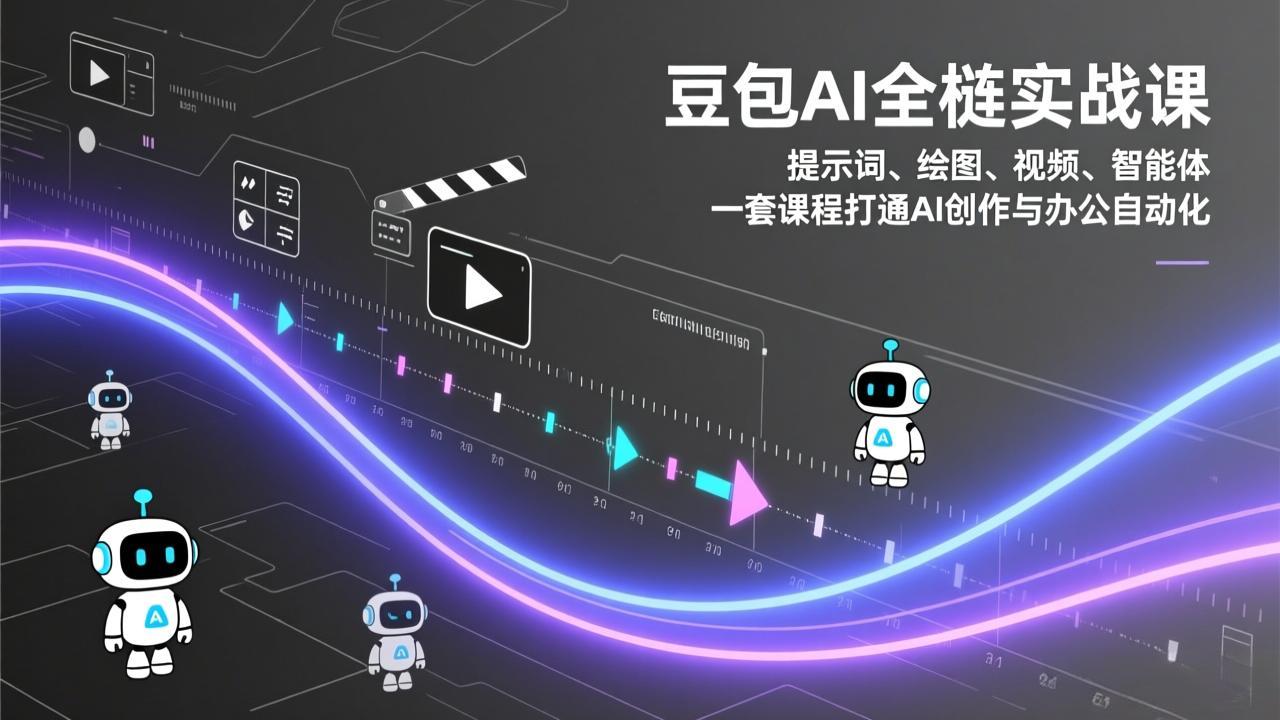 豆包AI全栈实战课：提示词、绘图、视频、智能体，一套课程打通AI创作与办公自动化-知芽创业社