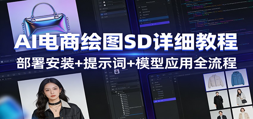 AI电商绘图SD详细教程：部署安装+提示词+模型应用全流程-知芽创业社