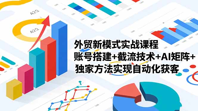 外贸新模式实战课程-更新2月，账号搭建+截流技术+AI矩阵+独家方法实现自动化获客-知芽创业社