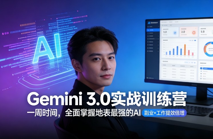 Gemini 3.0实战训练营，一周时间，全面掌握地表最强的AI，副业+工作提效倍增(更新)-知芽创业社