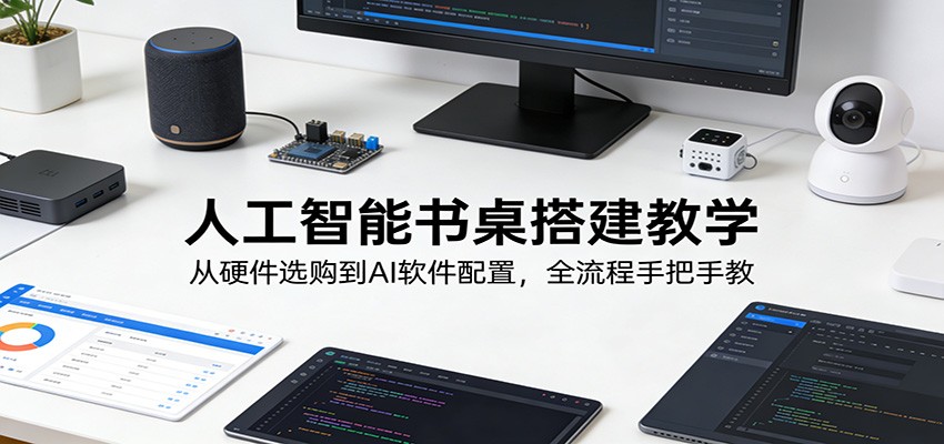 人工智能书桌搭建教学：从硬件选购到AI软件配置，全流程手把手教-知芽创业社