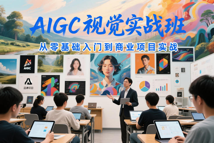 AIGC视觉实战班，从零基础入门到商业项目实战-知芽创业社