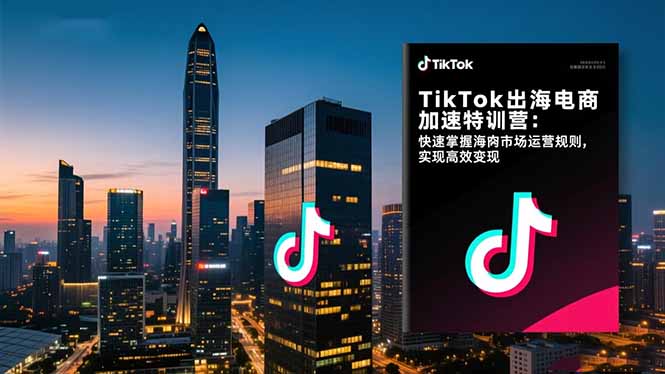 TikTok出海电商加速特训营-更新：快速掌握海外市场运营规则，实现高效变现-知芽创业社