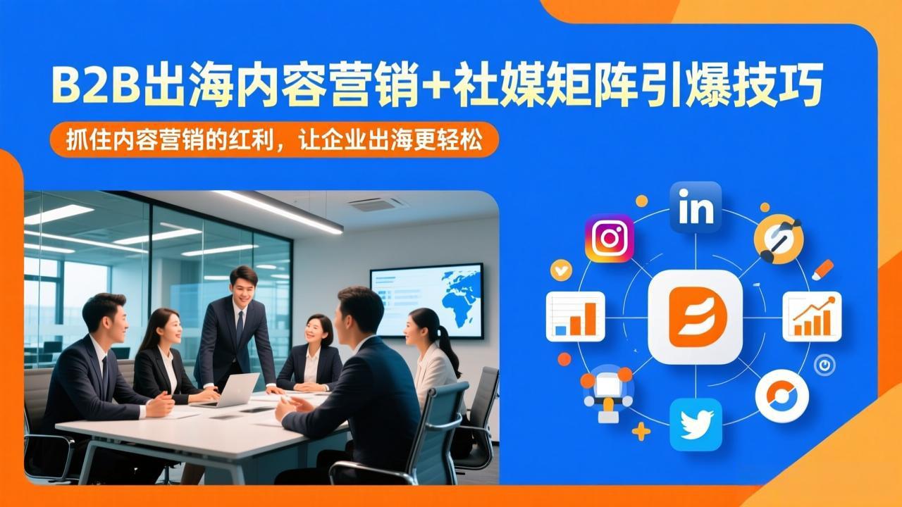 B2B出海内容营销+社媒矩阵引爆技巧：抓住内容营销的红利，让企业出海更轻松-知芽创业社