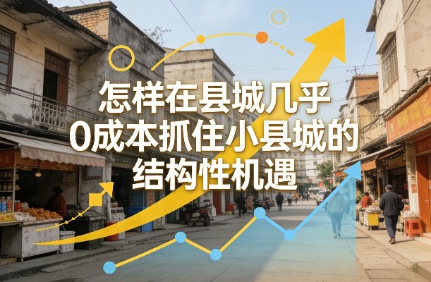 付费文章：怎样在县城几乎0成本抓住小县城的结构性机遇-知芽创业社