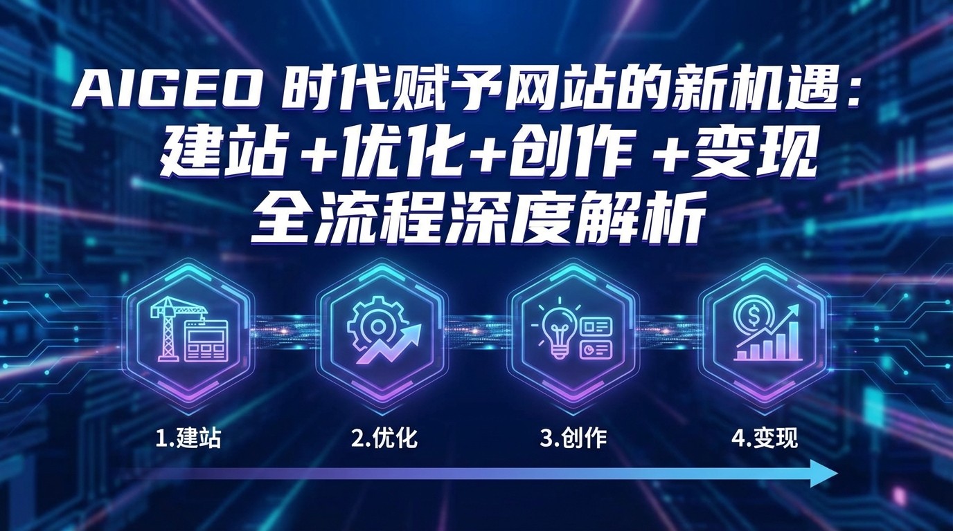 AIGEO+时代赋予网站的新机遇：建站+优化+创作+变现+全流程深度解析-知芽创业社