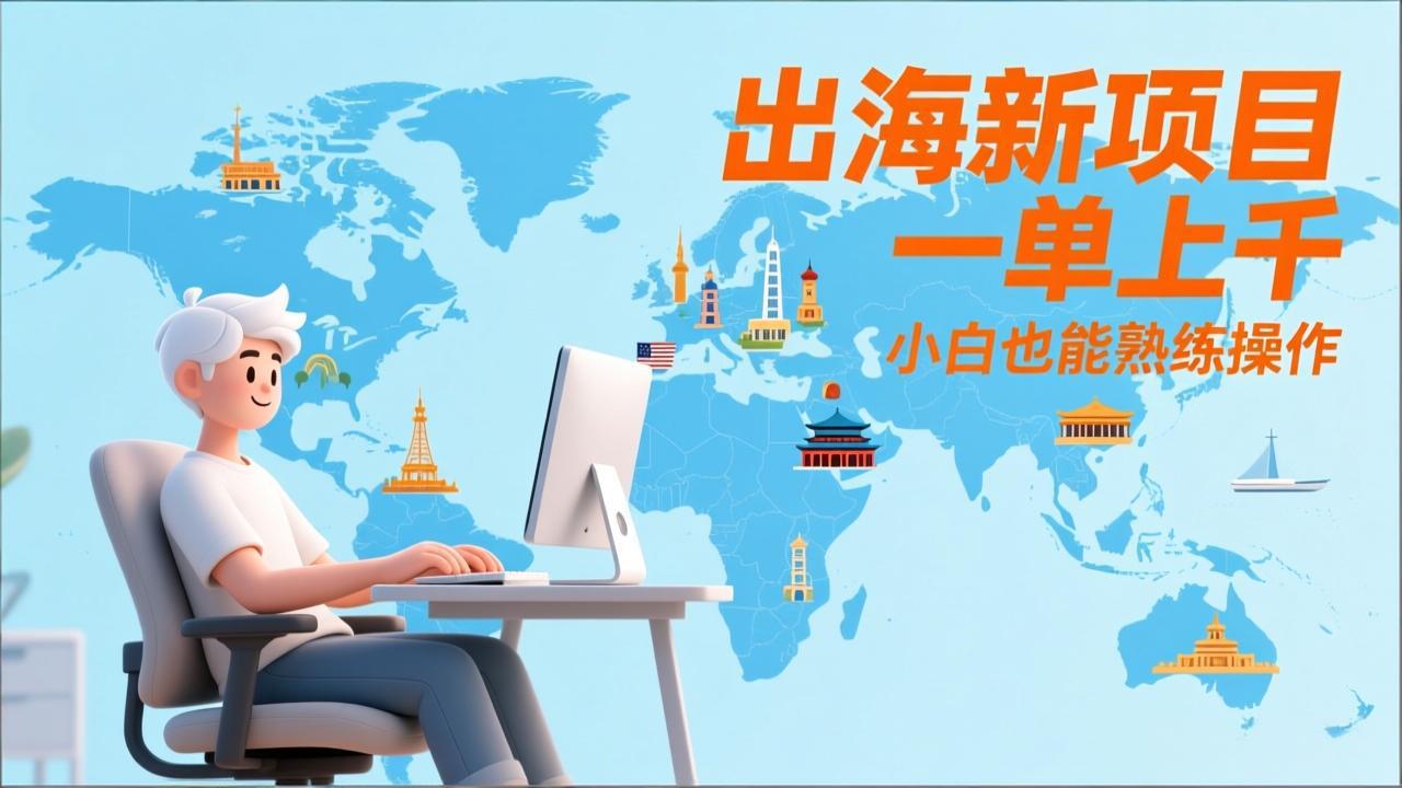 出海新项目，一单上千，小白也能熟练操作-知芽创业社