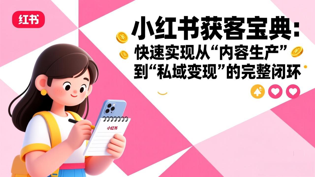 小红书获客宝典：快速实现从“内容生产”到“私域变现”的完整闭环-知芽创业社