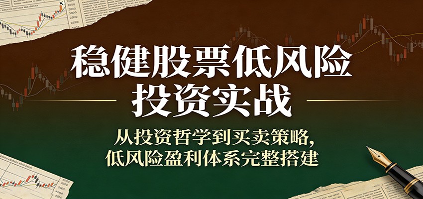 稳健股票低风险投资实战：从投资哲学到买卖策略，低风险盈利体系完整搭建-知芽创业社