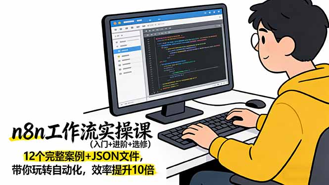 n8n工作流实操课(入门+进阶+选修-知芽创业社