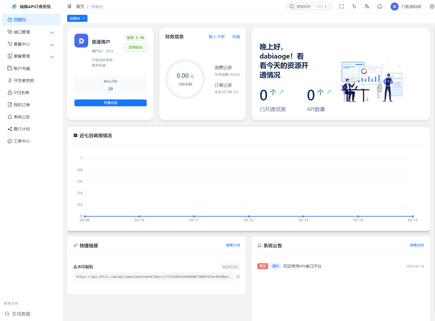 2026全新UI解析计费系统源码 附教程-知芽创业社