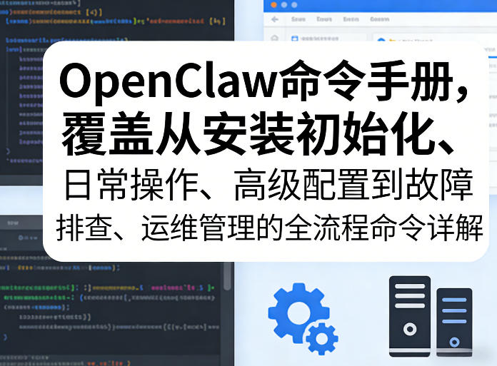 OpenClaw命令手册，覆盖从安装初始化、日常操作、高级配置到故障排查、运维管理的全流程命令详解-知芽创业社