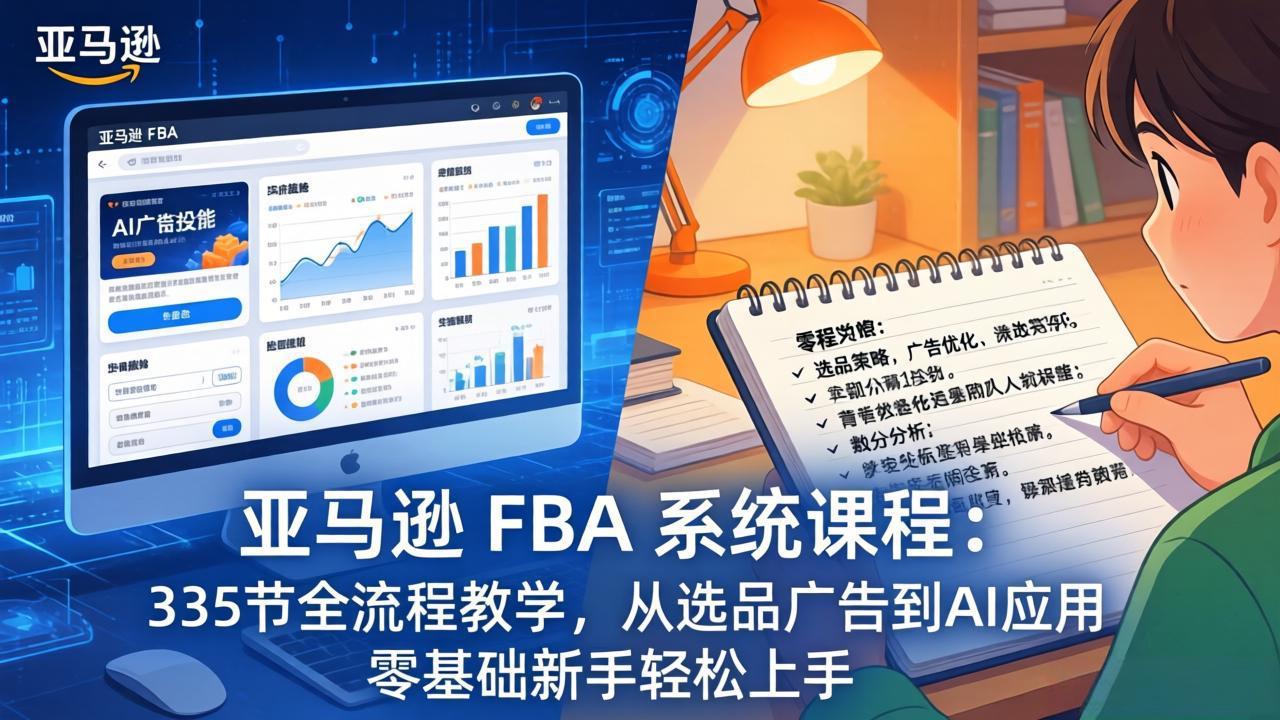 亚马逊 FBA 系统课程(更新26年3月-知芽创业社