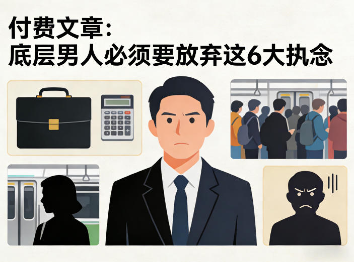 付费文章：底层男人必须要放弃这6大执念-知芽创业社
