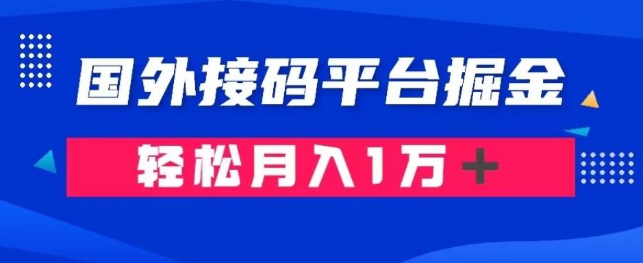 通过国外接码平台掘金：成本1.3，利润10＋，轻松月入1万＋【揭秘】-知芽创业社