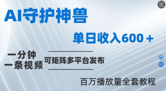 制作各省守护神，100多W播放量的视频只需要1分钟就能完成【揭秘】-知芽创业社